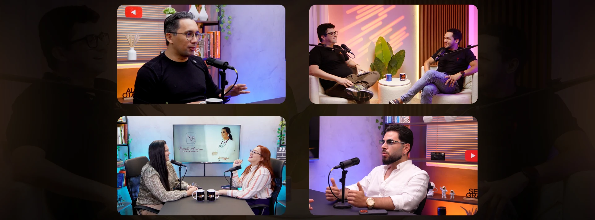 Gravação de podcast